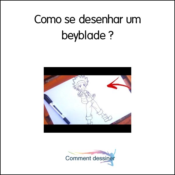 Como se desenhar um beyblade